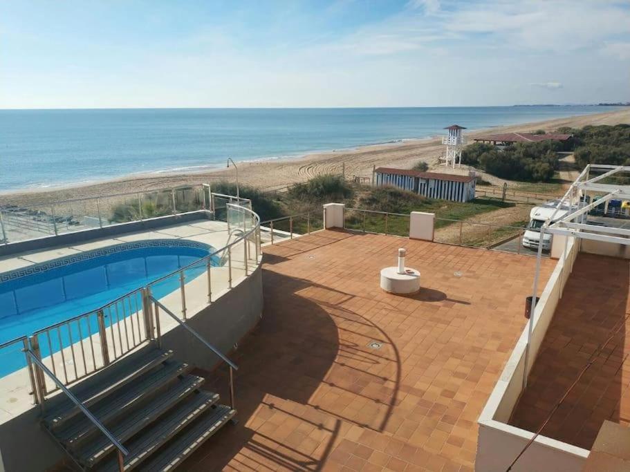 Islantilla Primera Linea De Playa, Piscina, Parking Zewnętrze zdjęcie